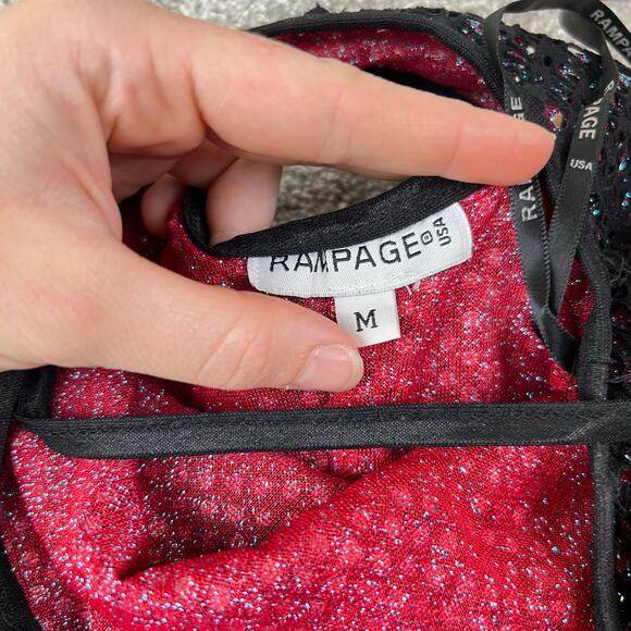 90’s Y2K Rampage Black Overlay Metallic Silver Halter Maxi Occasion Dress (Sz M) - Picture 7 of 16